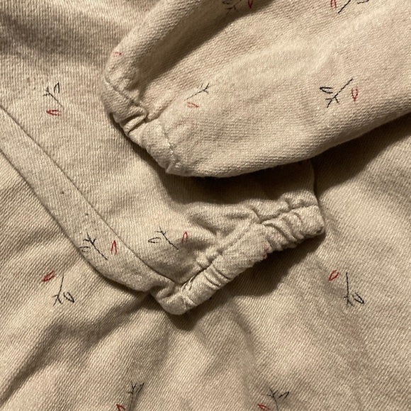 Zara Kids One Piece in Light Beige with little flowers on it. - Picture 7 of 8